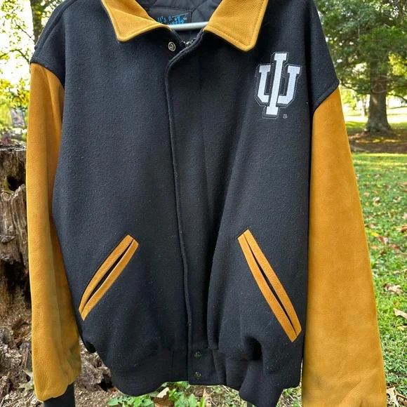 Brumik leather jacket indiana hoosiers basketball assembly hall